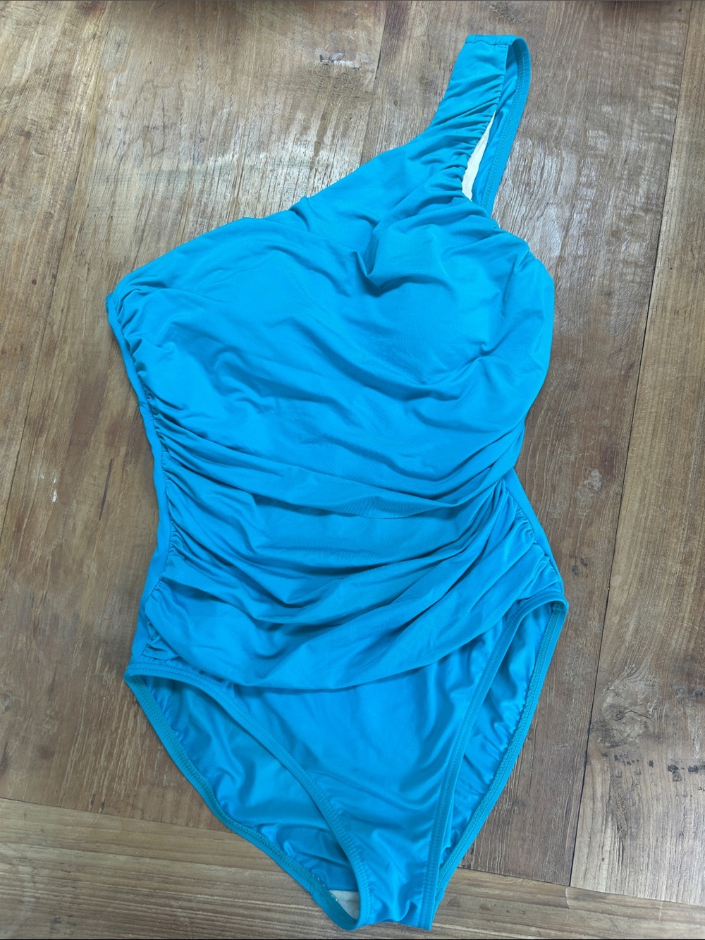 La Blanca One Shoulder TEAL one piece